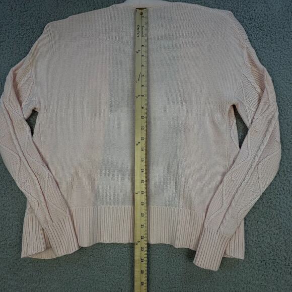 Belladini Womens M Pink Knit Sweater Set Sleeveless Strap Top Diamond Rib - Picture 9 of 13